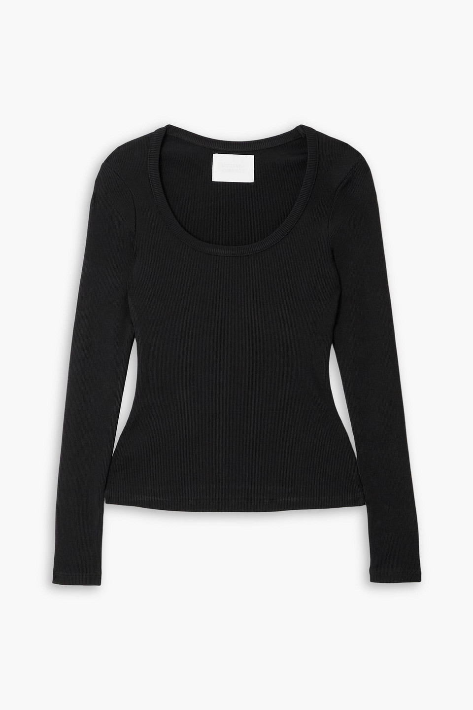 citizens of humanity - rumi ribbed-knit top - black - xs