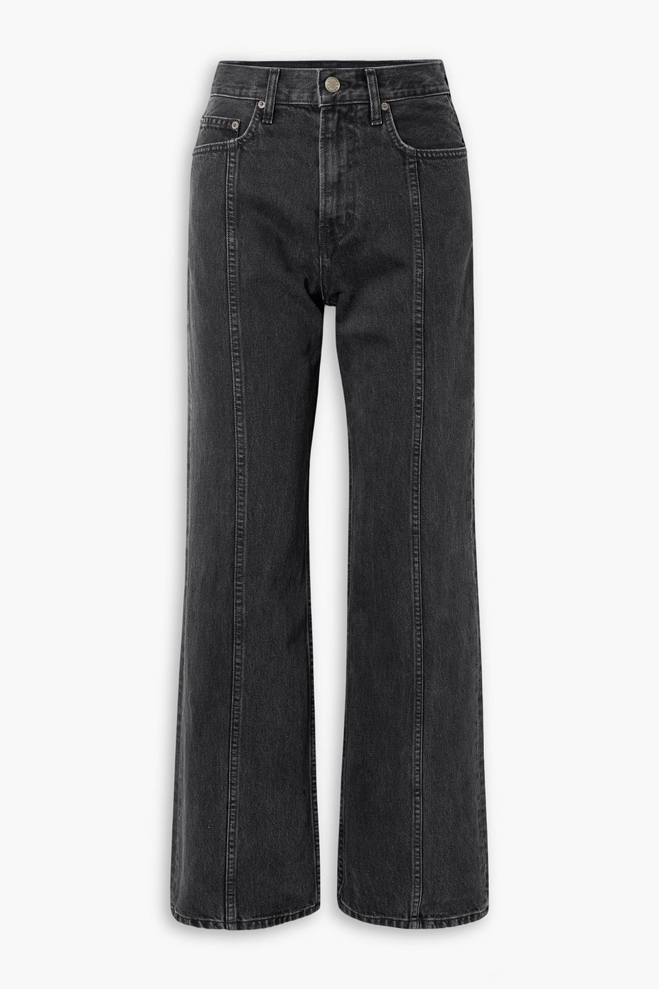 B Sides Quinn Mid-rise Straight-leg Jeans In Gray