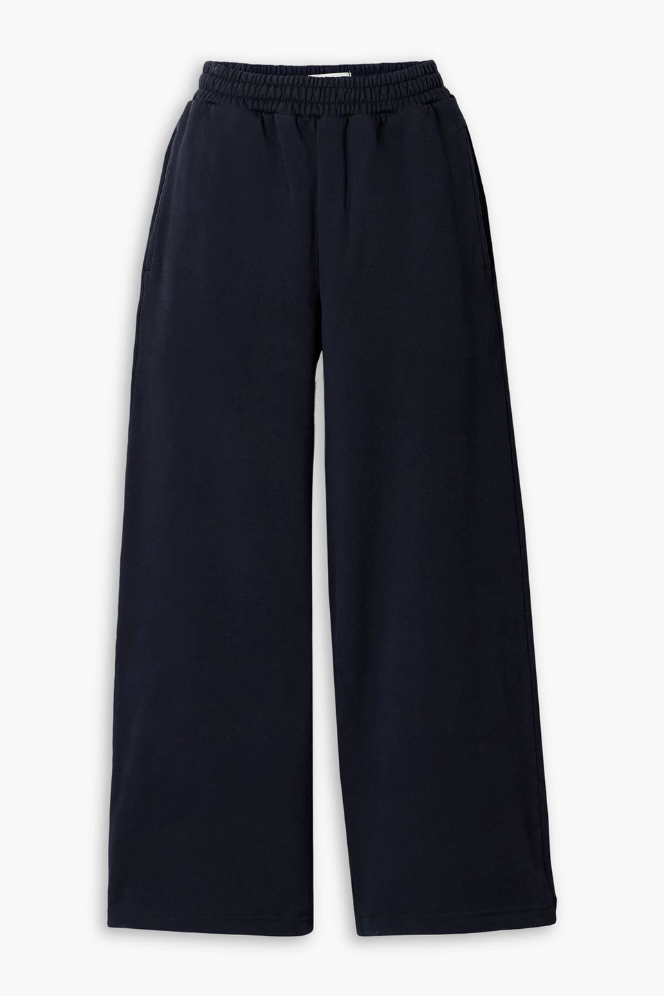 Agolde Elliot Cotton-jersey Track Pants In Blue