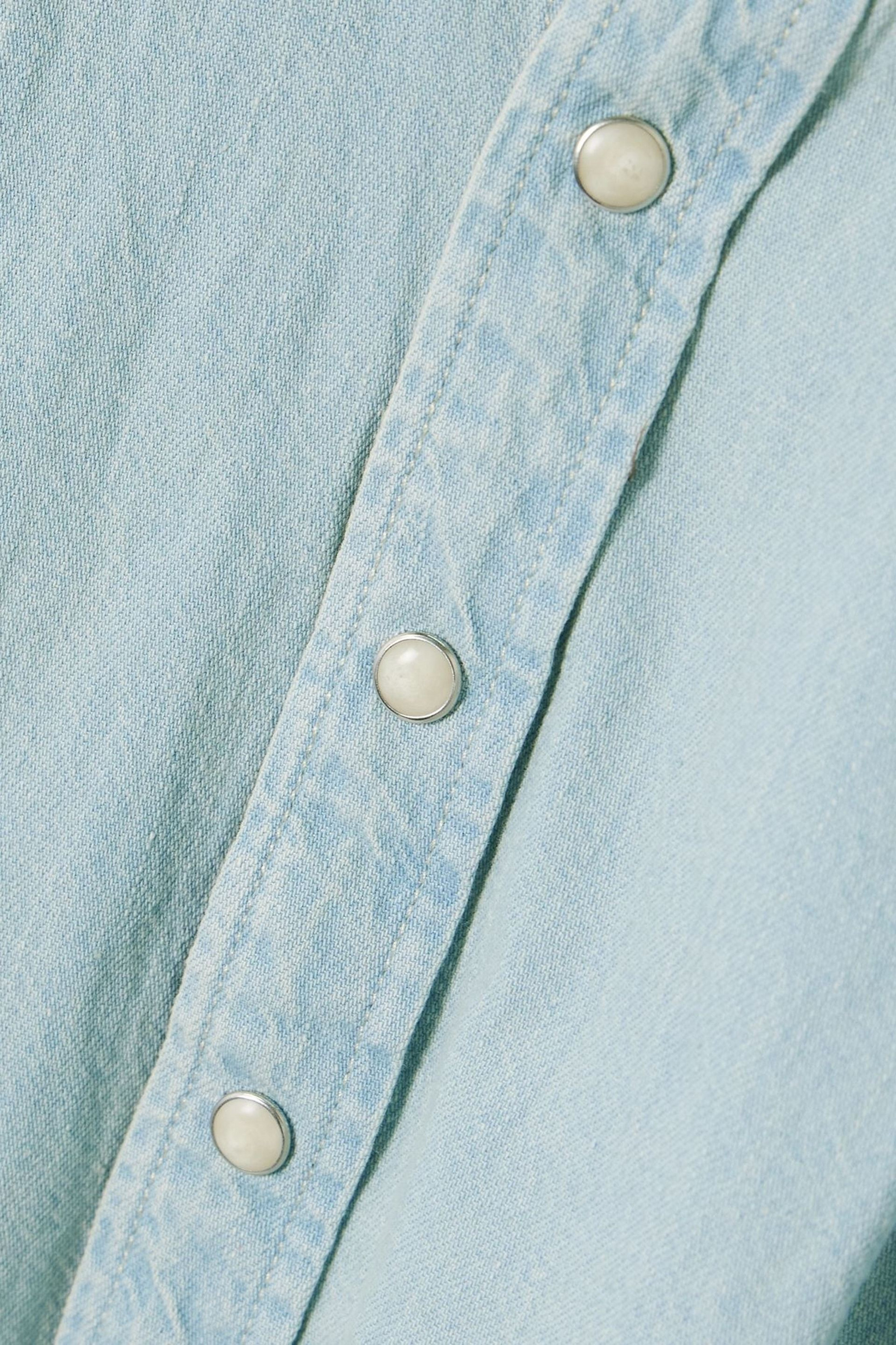 MOTHER The Rhapsody Exes pleated denim shirt