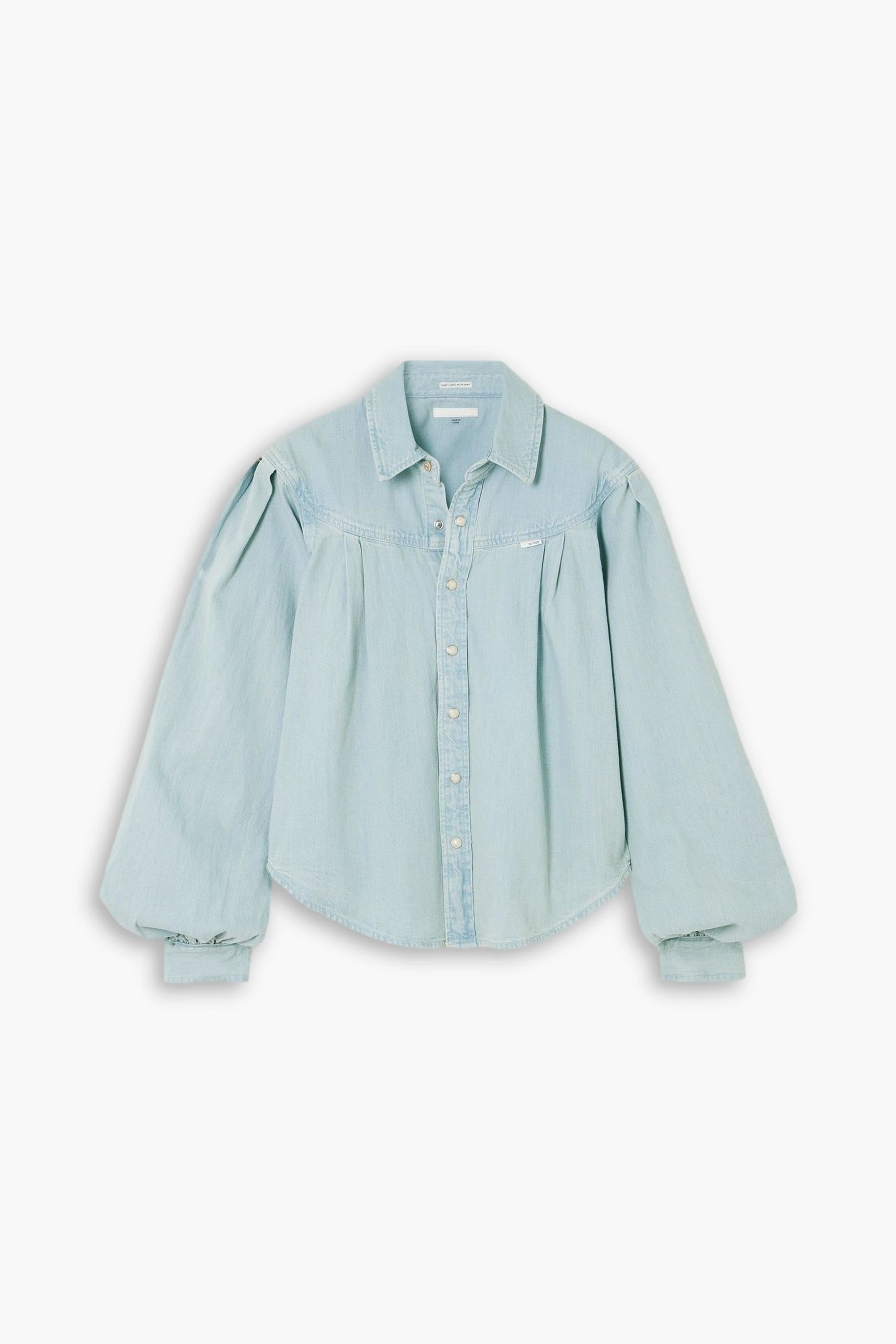 MOTHER The Rhapsody Exes pleated denim shirt