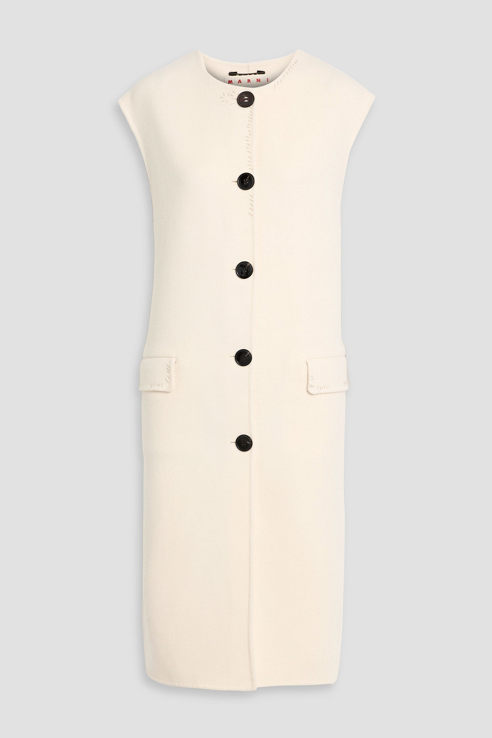 Marni Wool And Cashmere-blend Vest In White