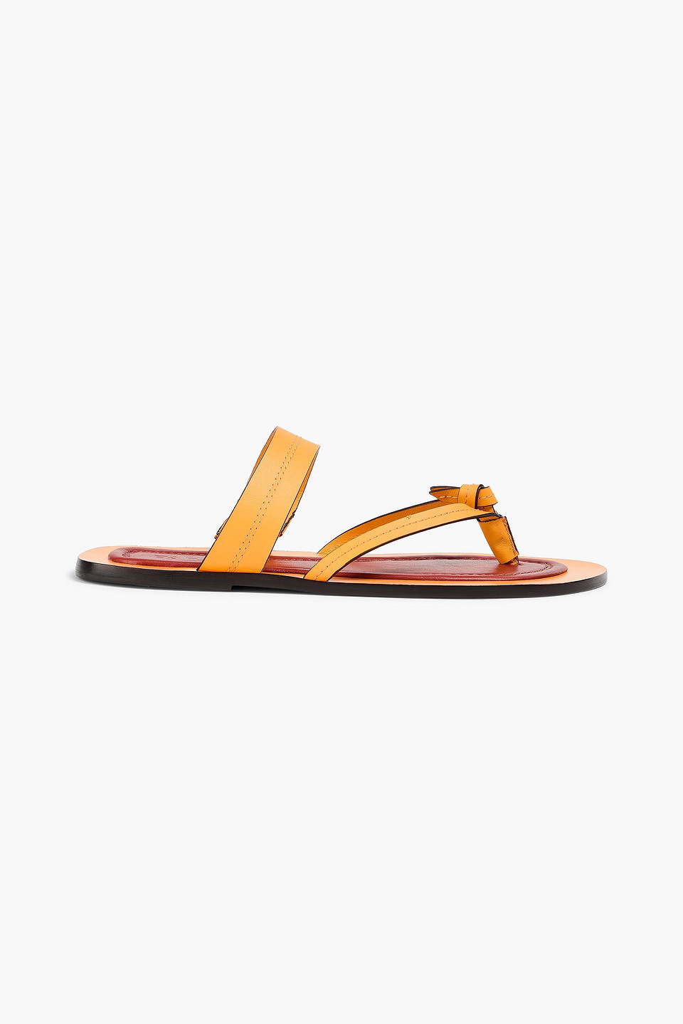 farm rio - leather sandals - yellow - us 5