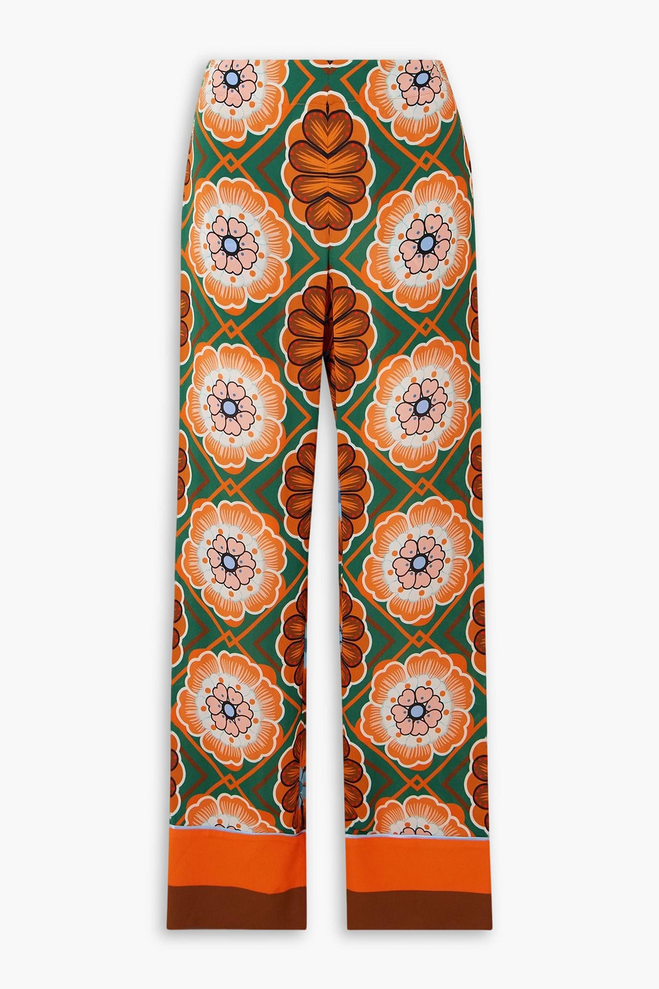 Borgo De Nor Havana Printed Crepe Wide-leg Pants In Multi