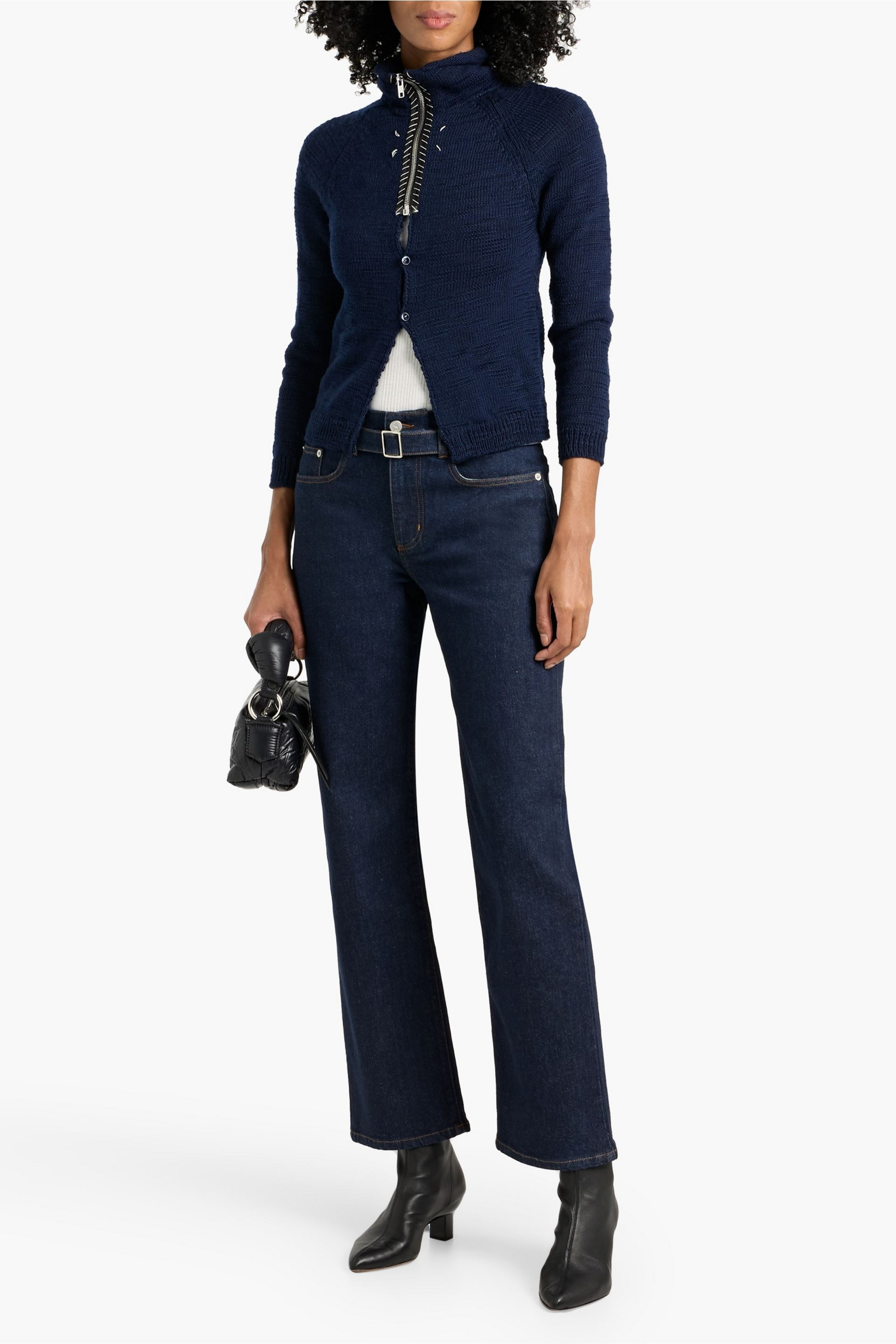 Proenza Schouler Ellsworth belted high-rise straight-leg jeans