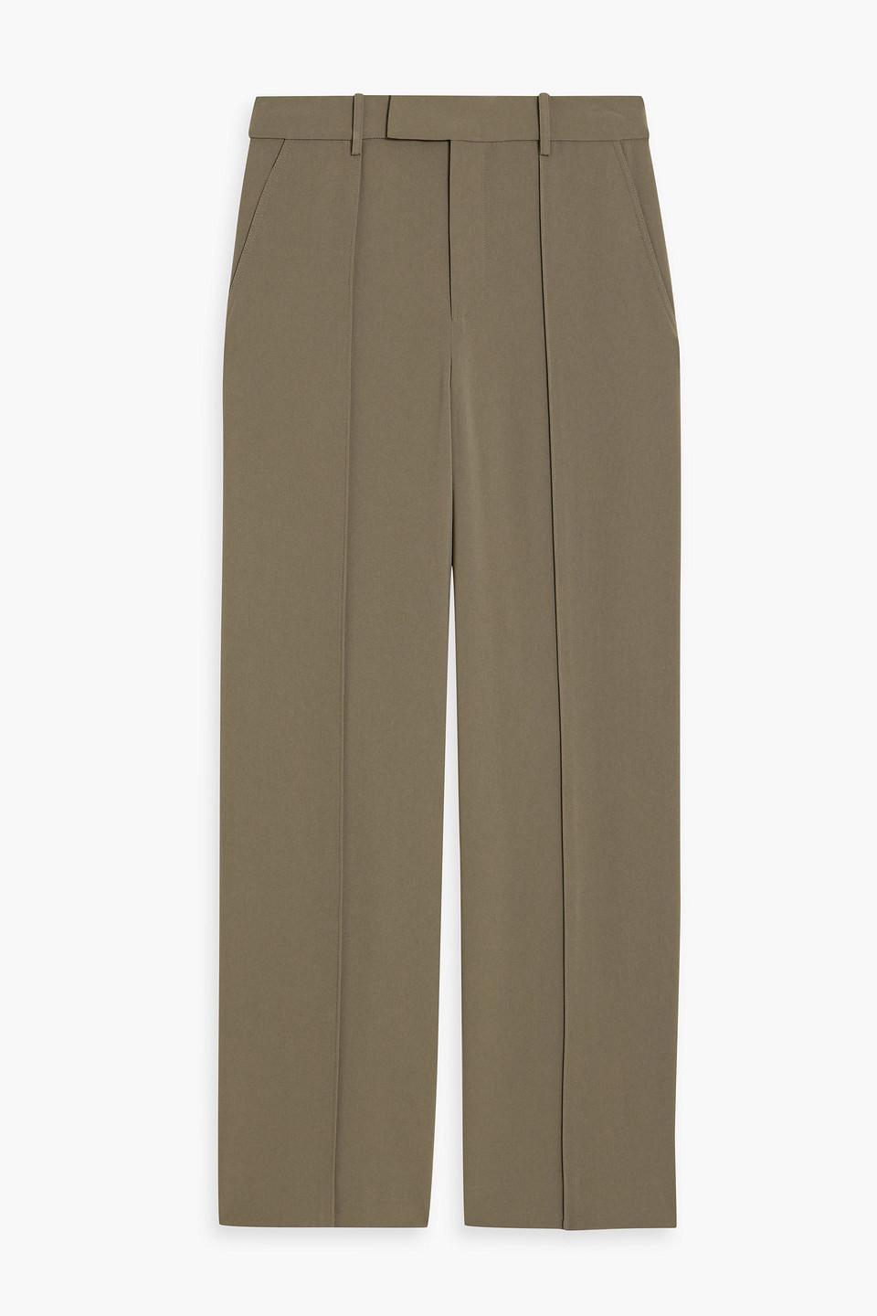 proenza schouler - weyes crepe wide-leg pants - green - us 0