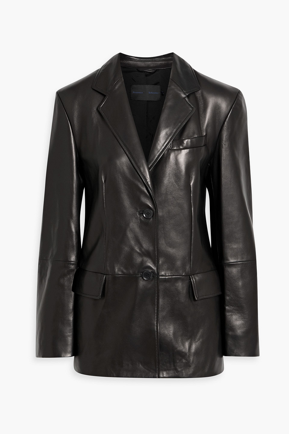 Proenza Schouler Leather Blazer In Black