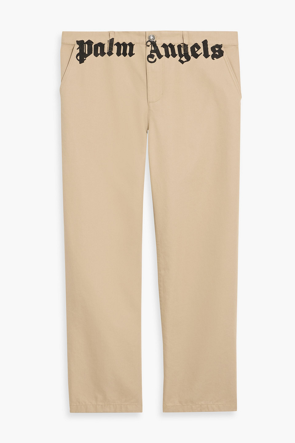 palm angels - printed cotton-twill chinos - neutral - it 52