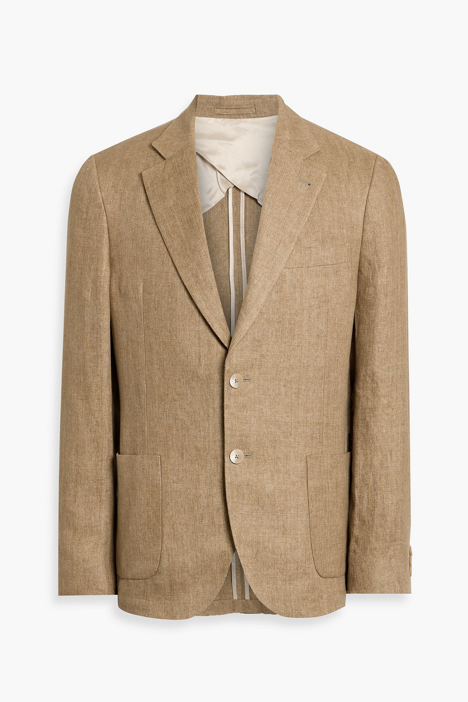 frescobol carioca - linen blazer - brown - us 36