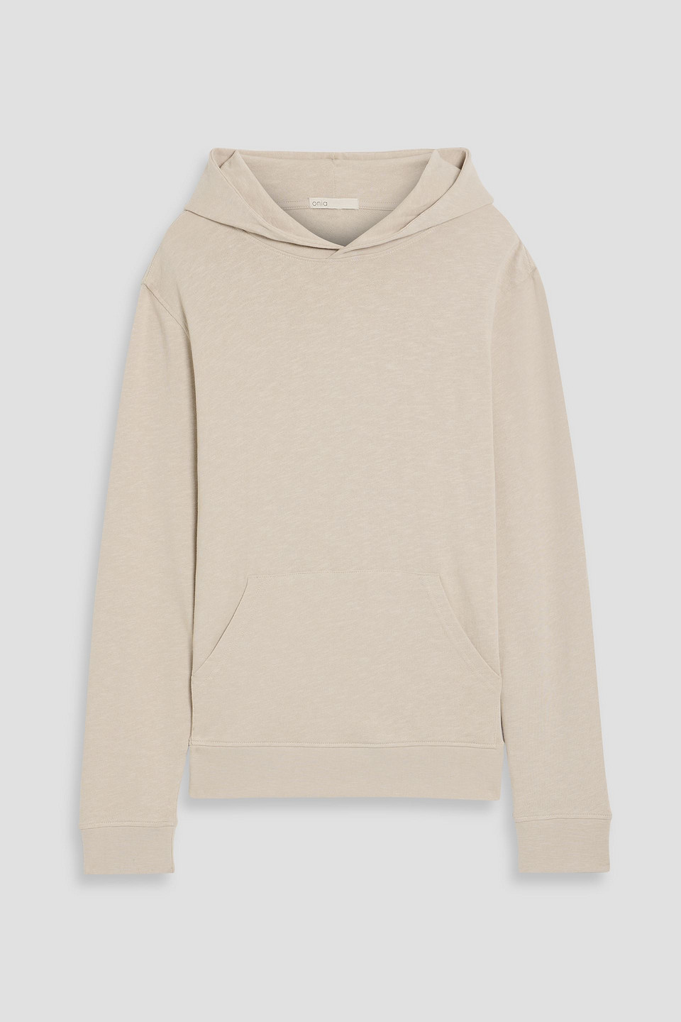 onia - french cotton-terry hoodie - white - s