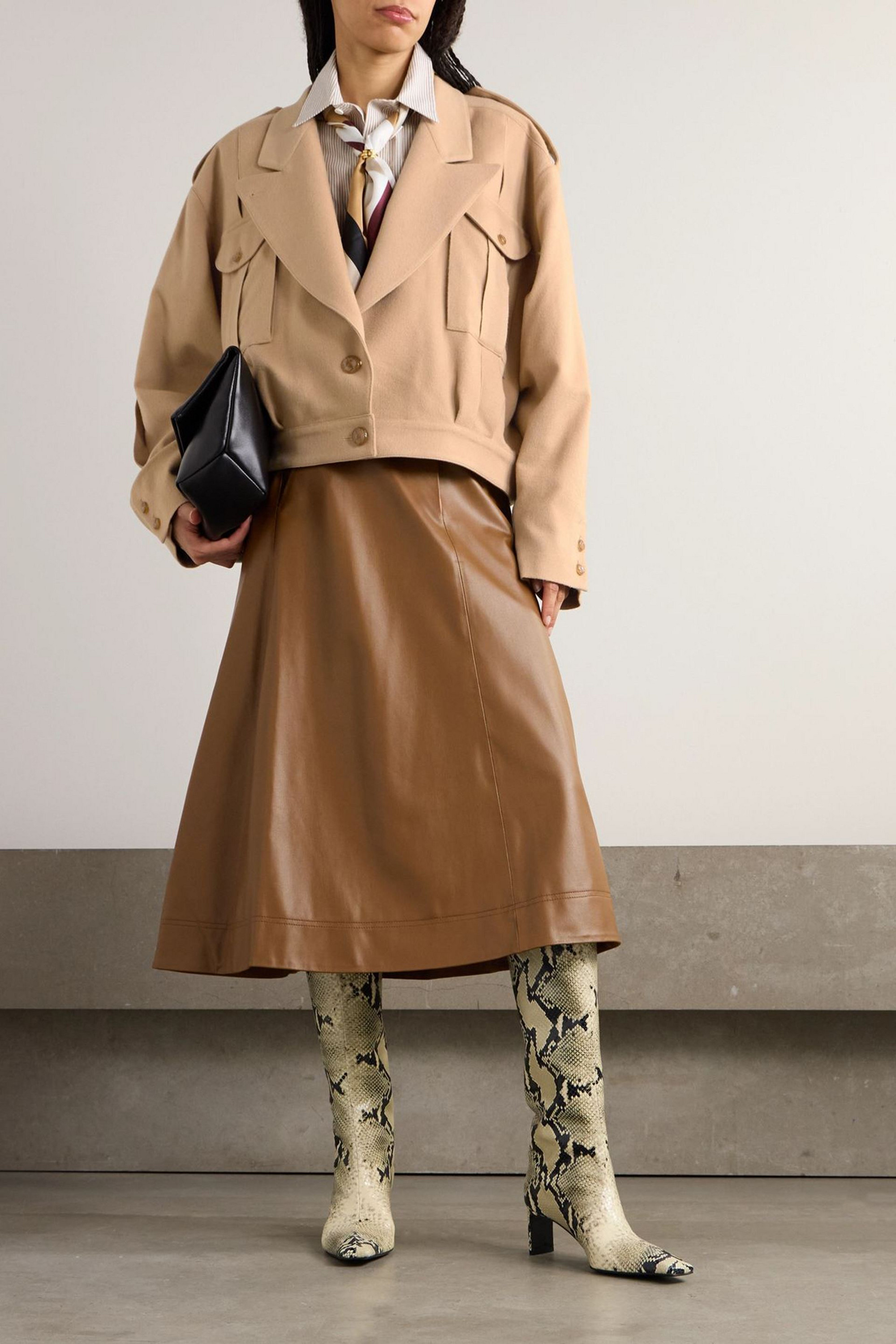 Blazé Milano Mystere Serama oversized wool-blend jacket