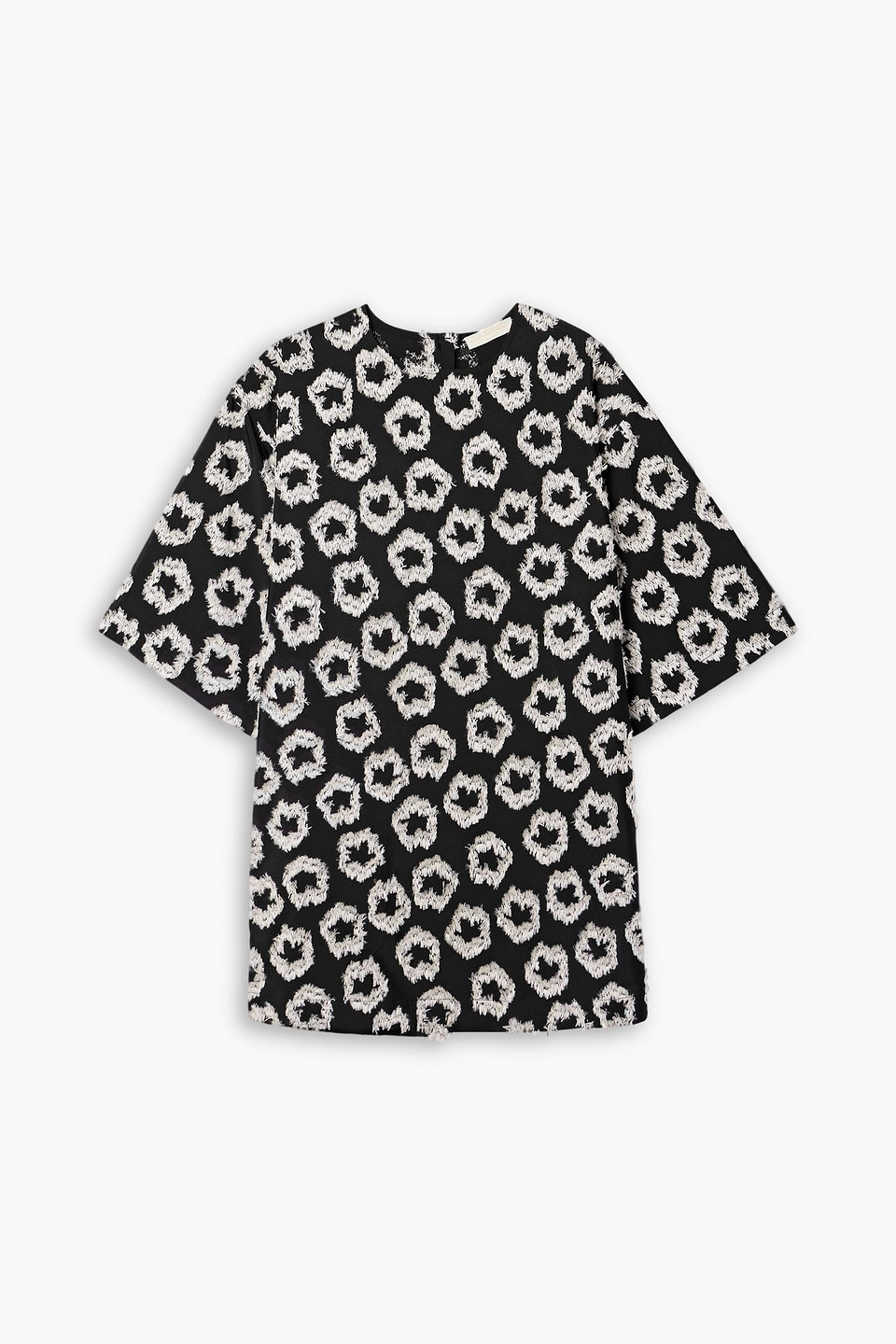 Ulla Johnson Remy Recycled Fil Coupé Faille Tunic In Black