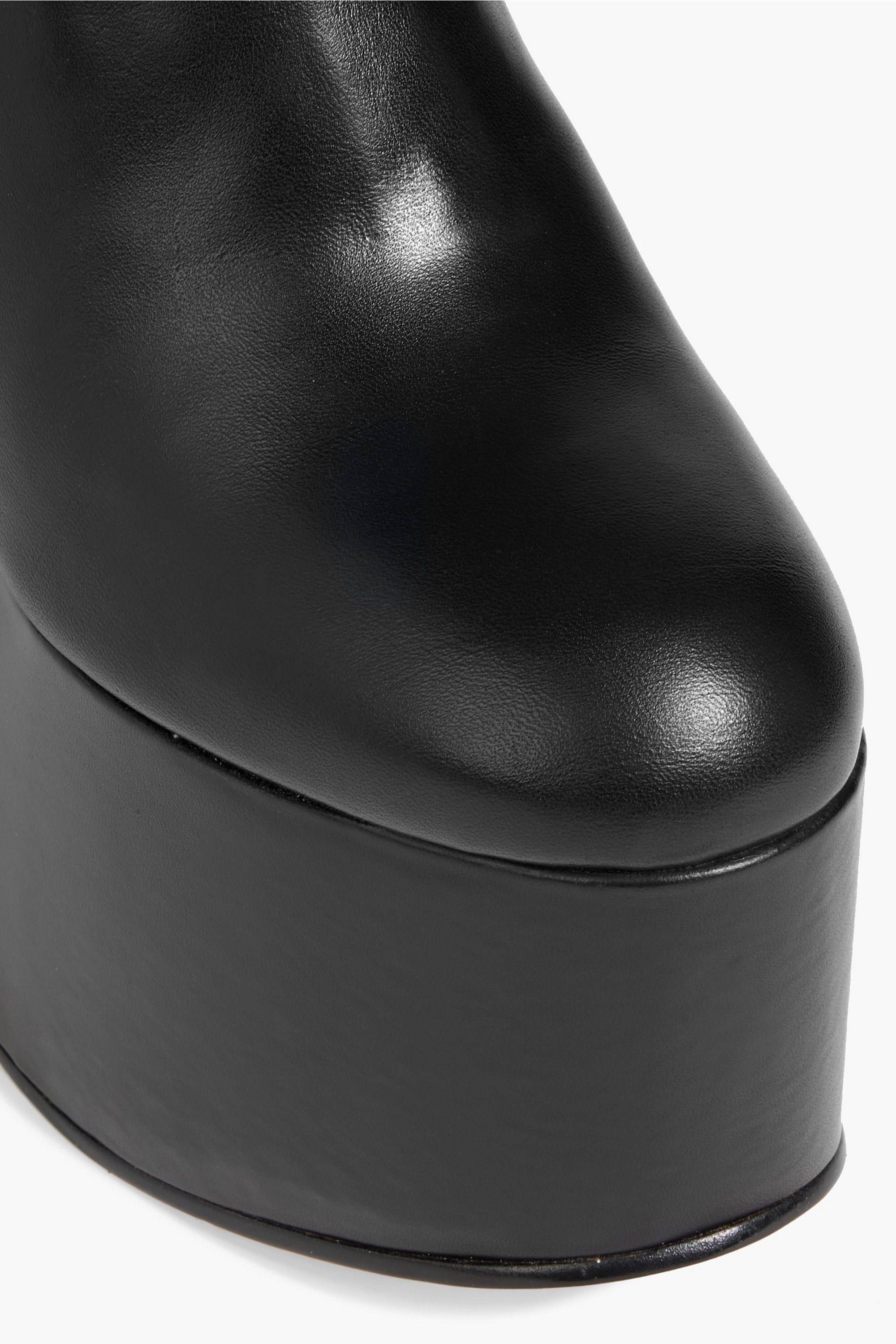 Cult Gaia Zama leather platform ankle boots thumbnail