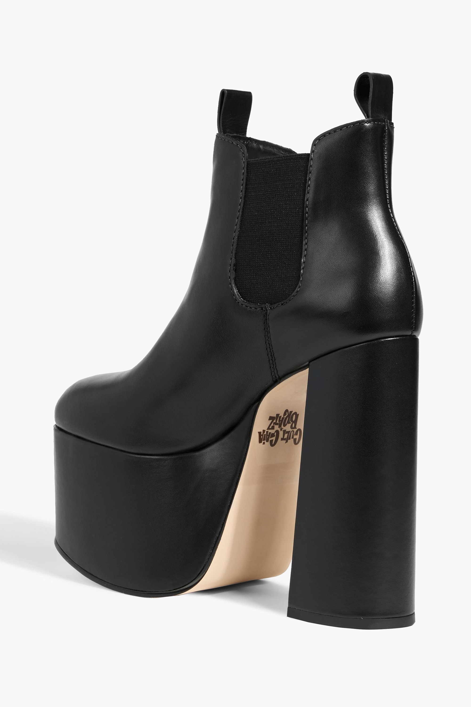 Cult Gaia Zama leather platform ankle boots thumbnail