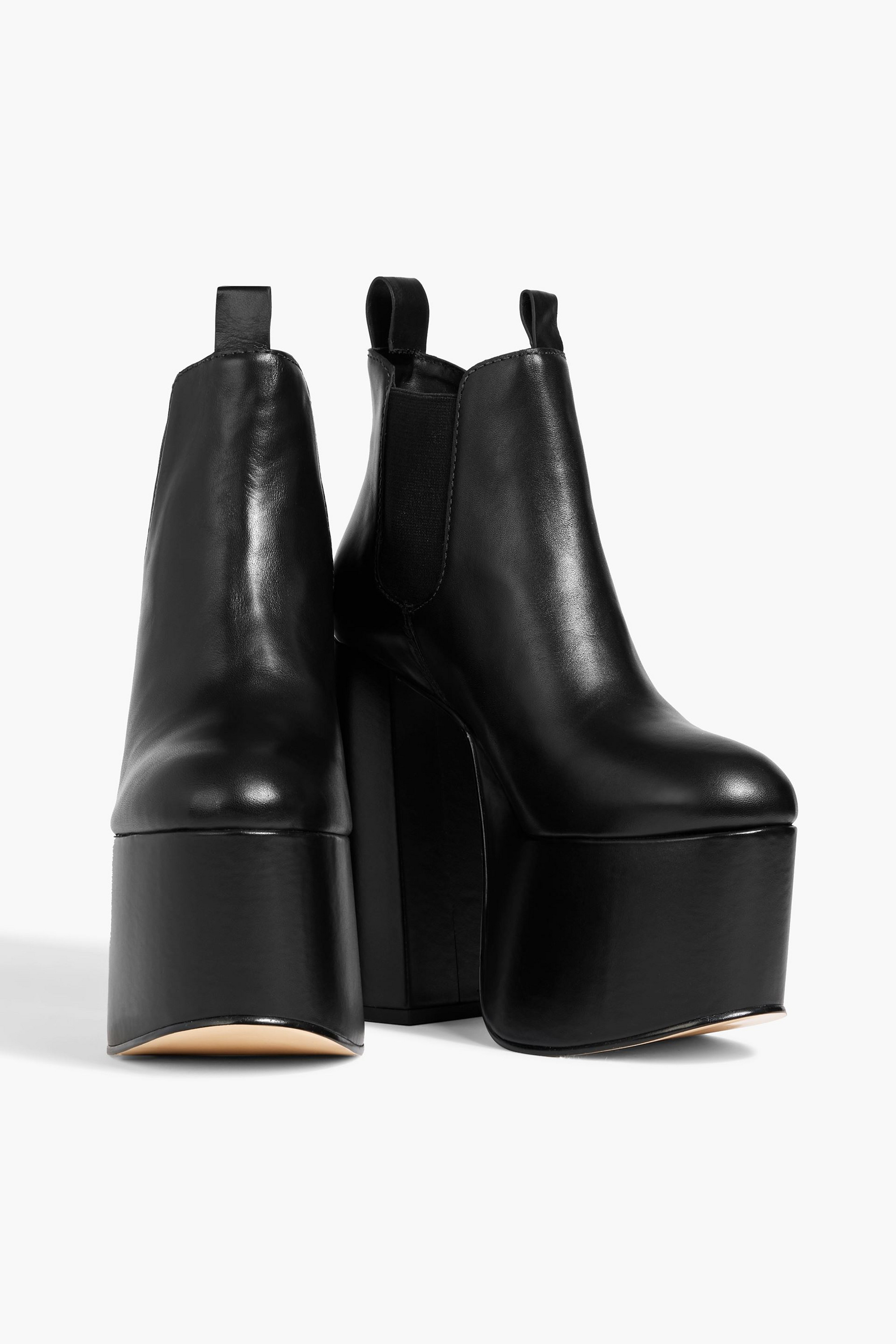 Cult Gaia Zama leather platform ankle boots thumbnail