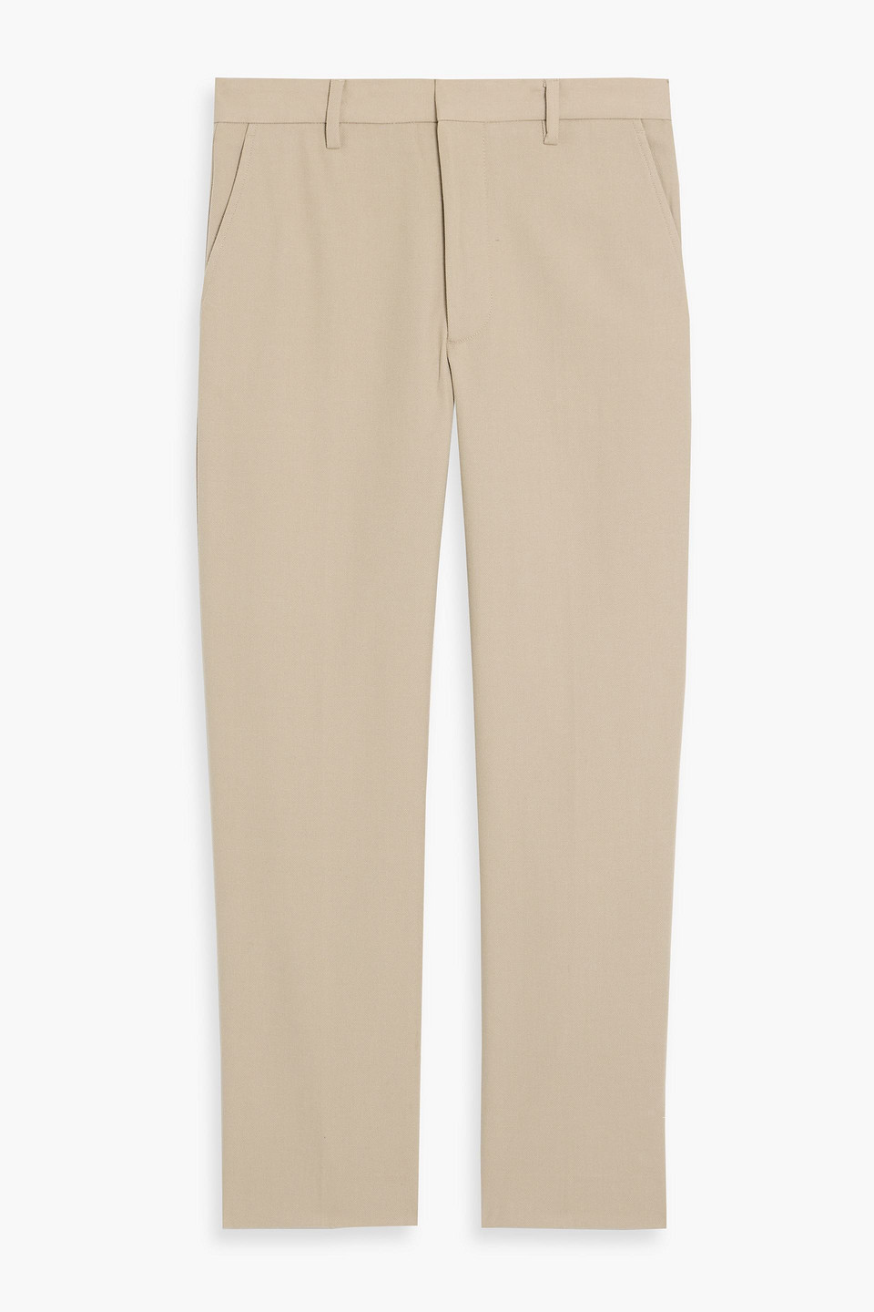 acne studios - tapered cotton-blend gabardine pants - neutral - it 48