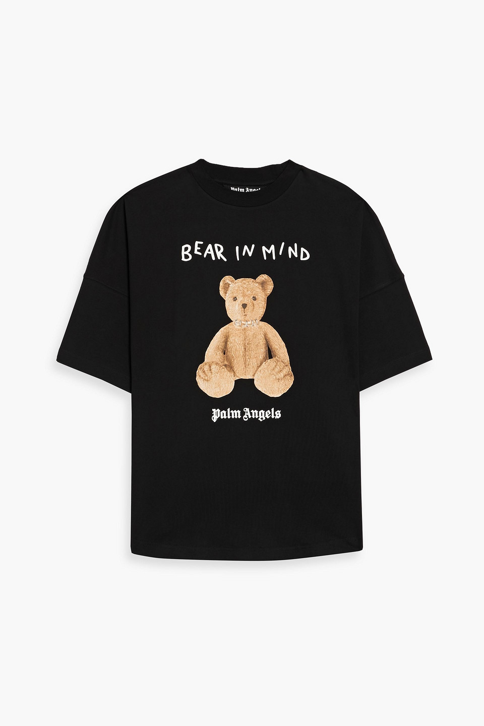 Palm Angels Men Black Bear T-shirt, Xxs Luxury T-shirts For Men Darveys