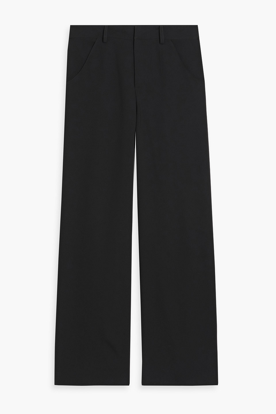 philosophy di lorenzo serafini - crepe wide-leg pants - black - it 36