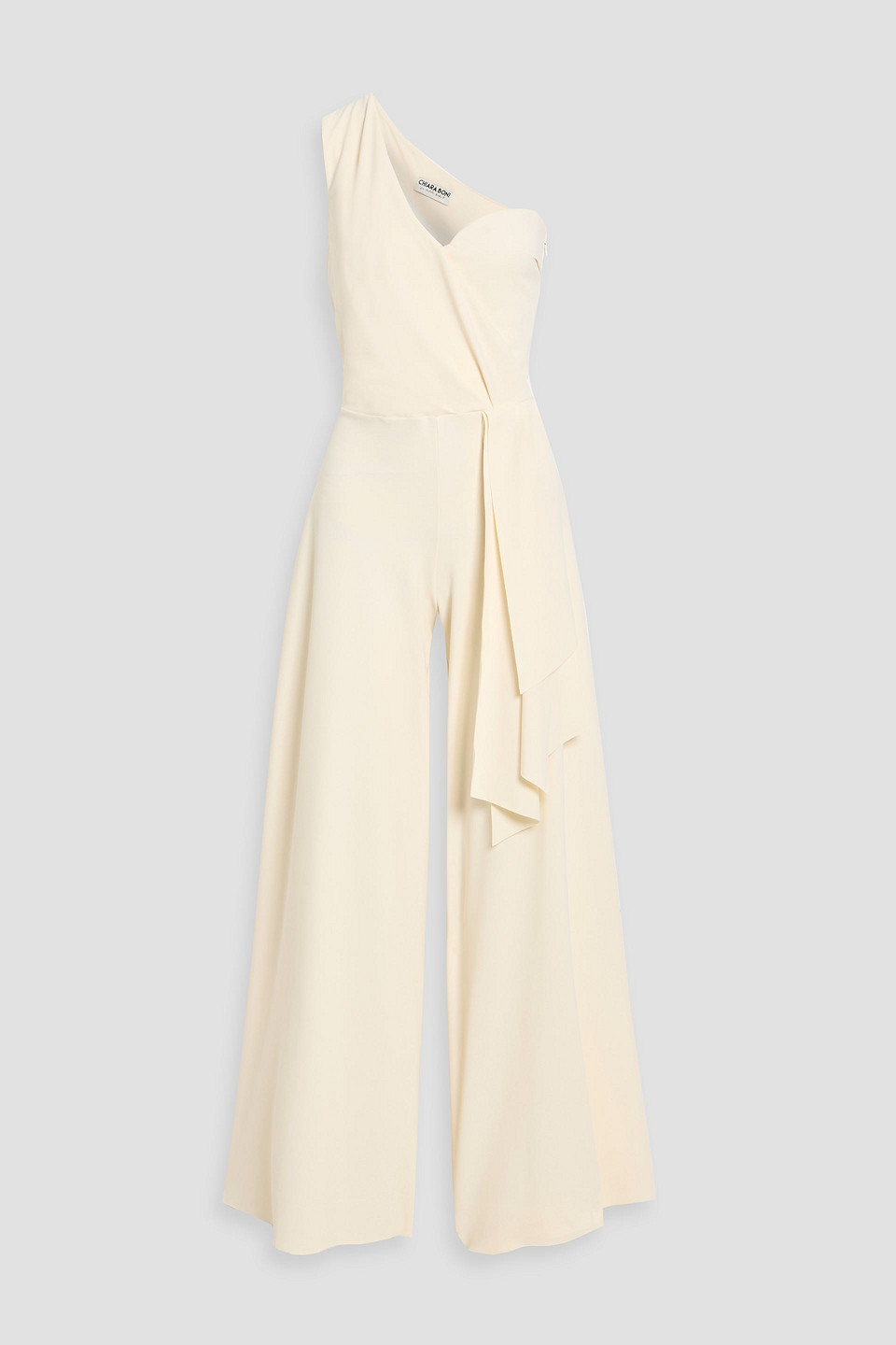 chiara boni la petite robe - sottax one-shoulder stretch-jersey wide-leg jumpsuit - white - it 46