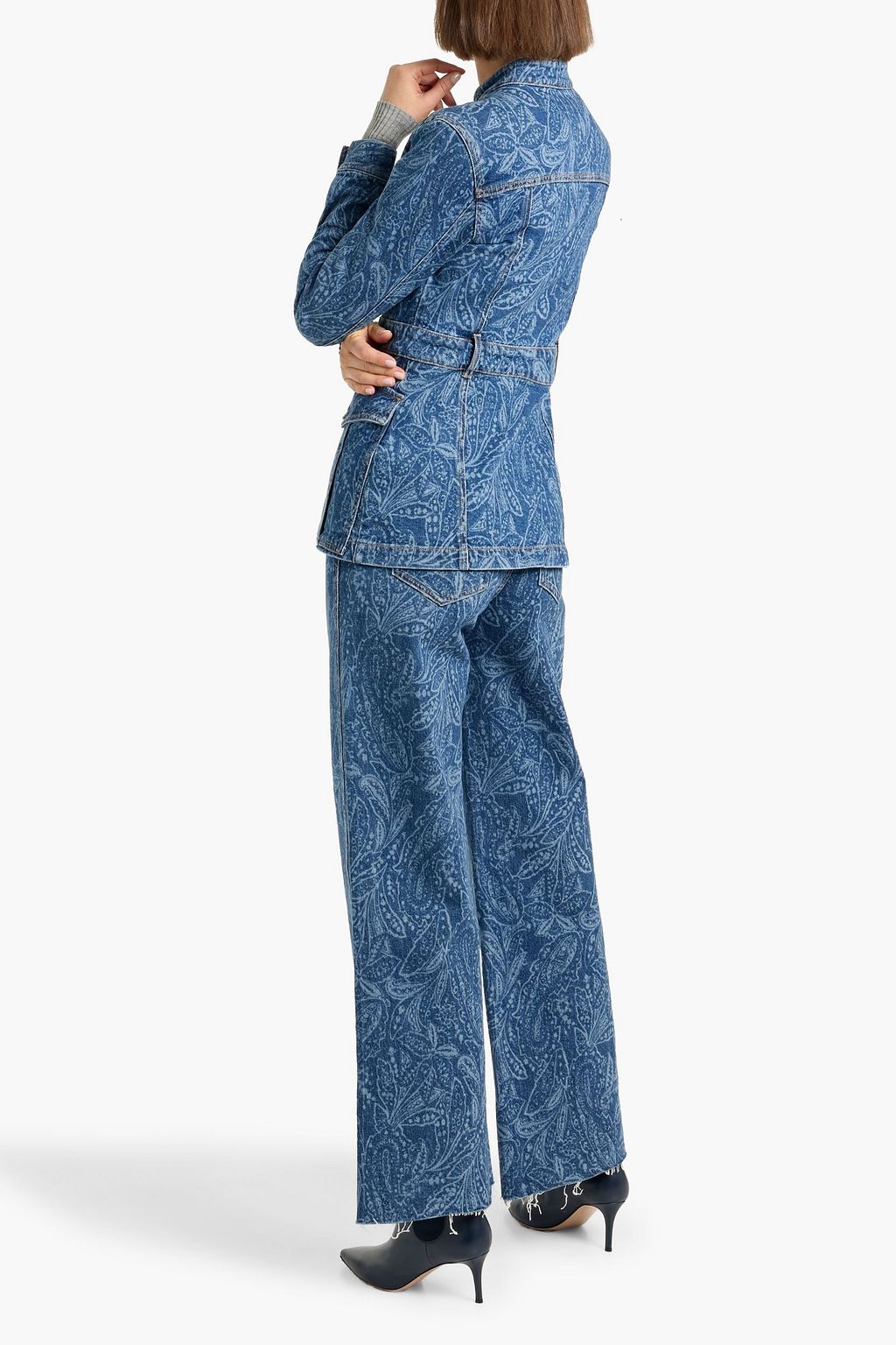 VERONICA BEARD Tika paisley-print denim jacket | THE OUTNET