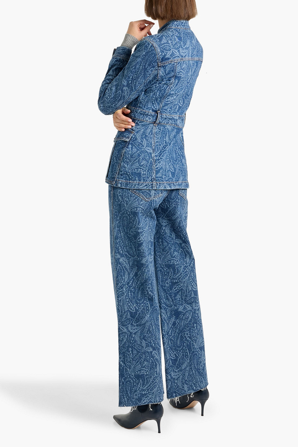  Veronica Beard - Jeanshemd „tika“ Mit Paisley-print - Blau - Xs 