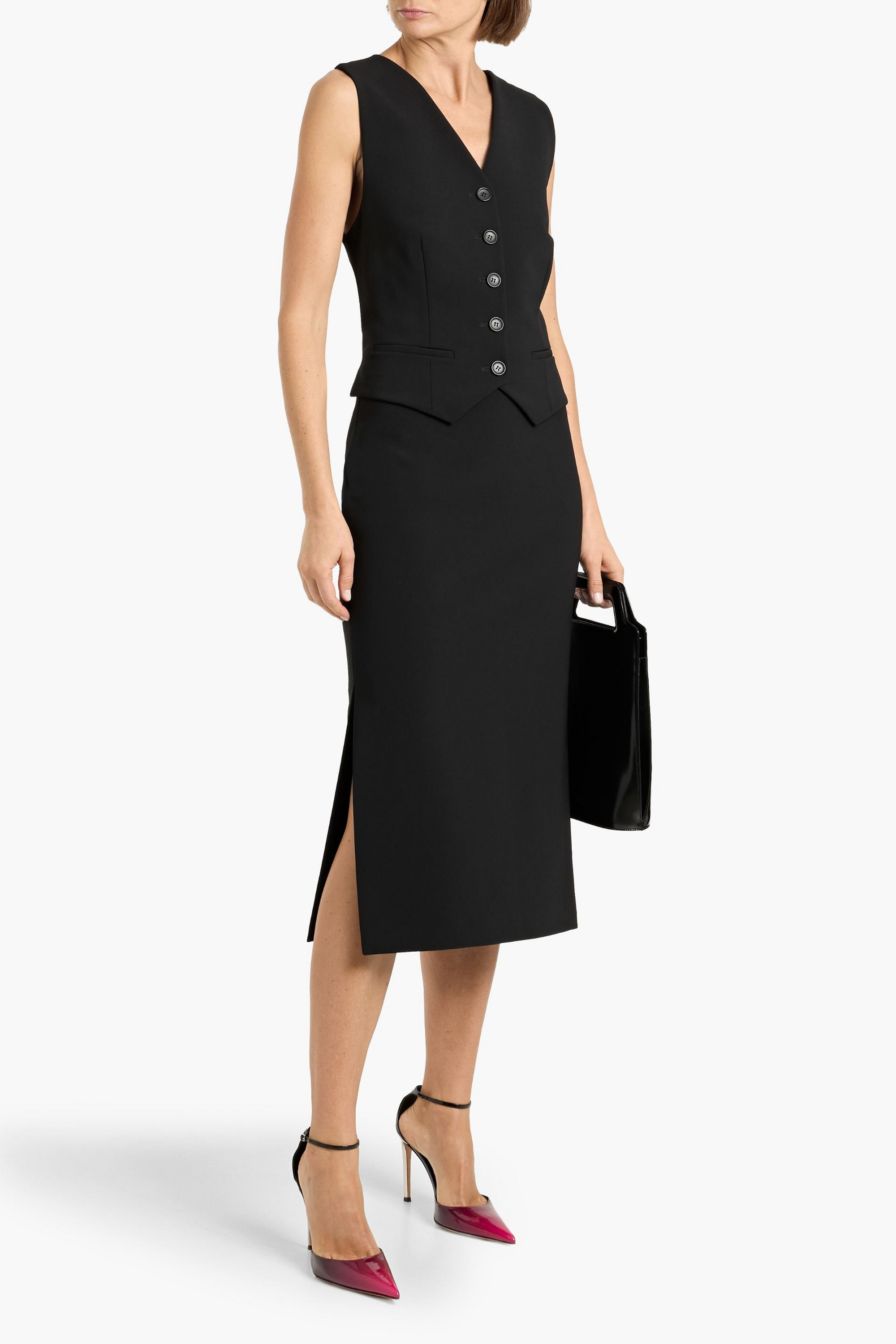 Philosophy di Lorenzo Serafini Crepe midi skirt