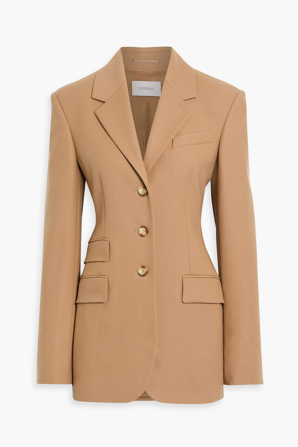 Sportmax Opice Wool-blend Blazer In Pink