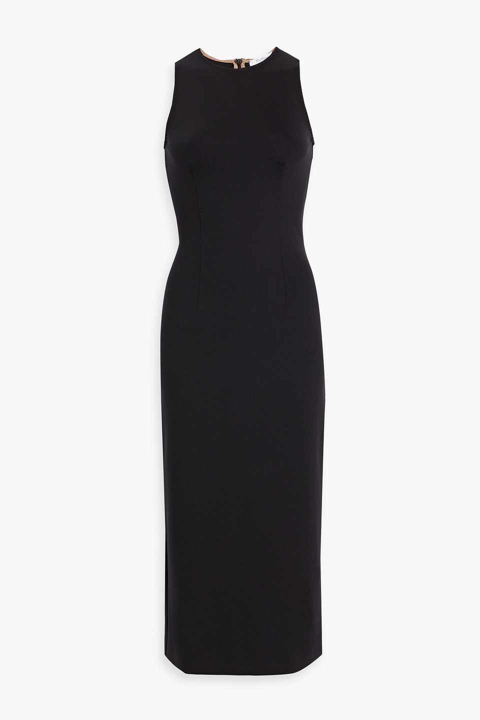 max mara - sevres stretch-jersey midi dress - black - xs