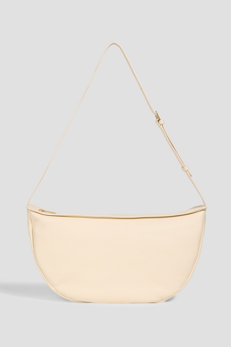 Mansur Gavriel Moon Sling Leather Shoulder Bag In White