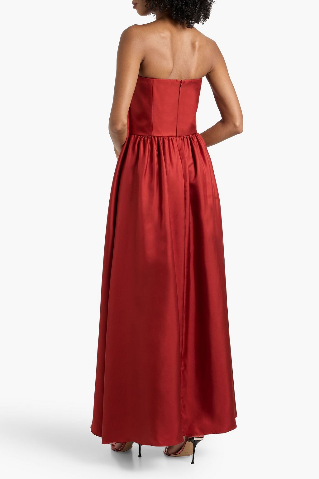 max mara silk twill dress Max Mara Printed Silk Twill Maxi Dress