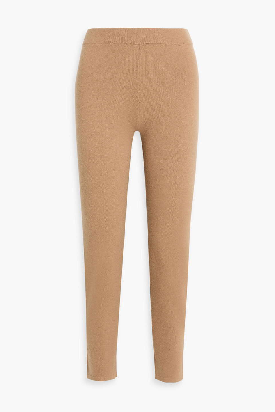 Max Mara Larix Cashmere-blend Slim-leg Pants In Brown