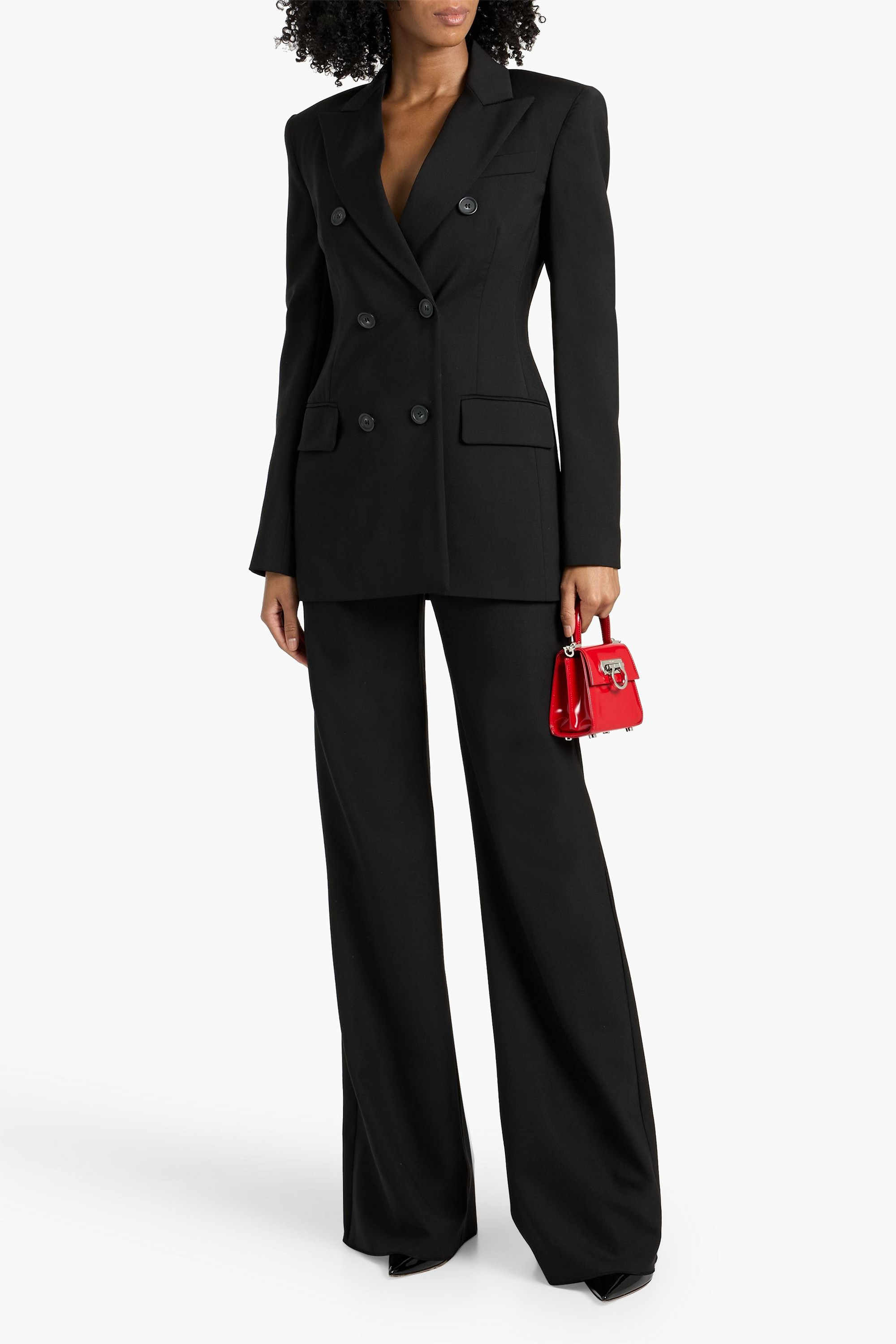 Sportmax Oxalis wool wide-leg pants