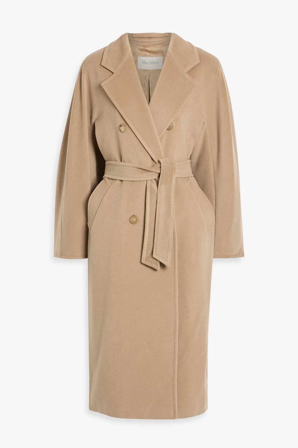 Max Mara Madame Double-breasted Wool And Cashmere-blend Felt Coat In Brown