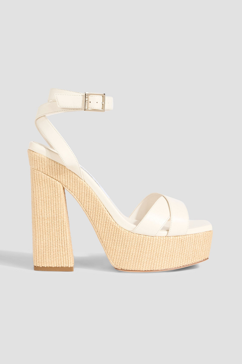 Jimmy Choo Gaia 140 Leather Platform Sandals In Multi