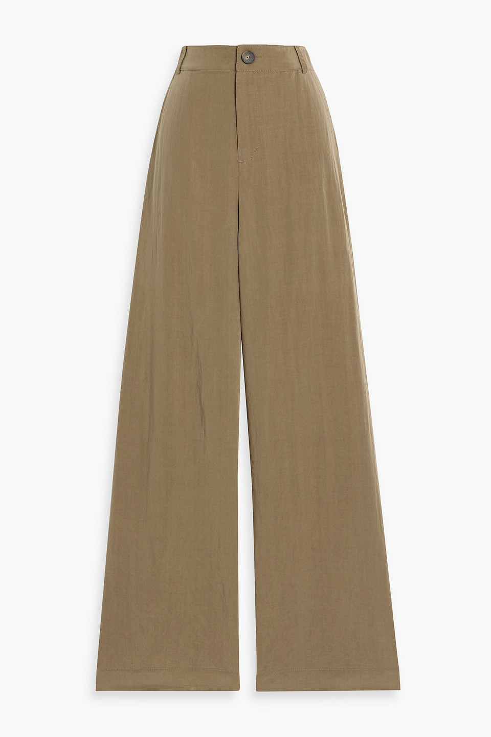 vince. - tencel™ lyocell-blend wide-leg pants - green - us 2