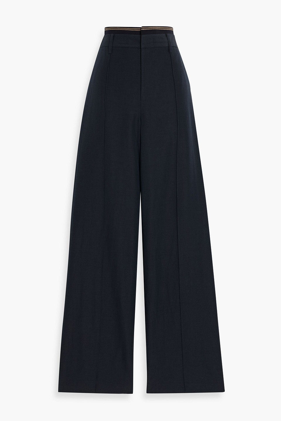 Vince Woven Wide-leg Pants In Black