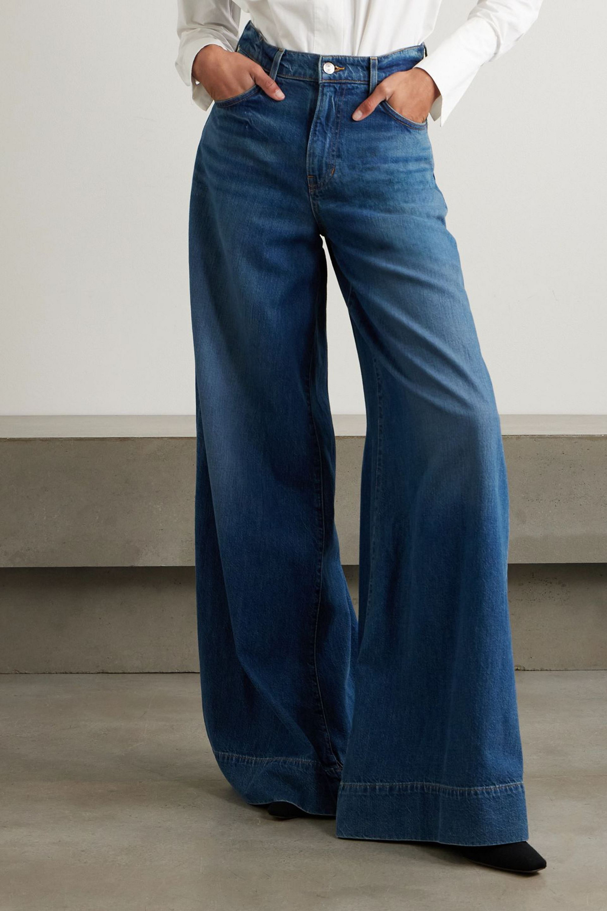 Veronica Beard Haizley high-rise wide-leg jeans