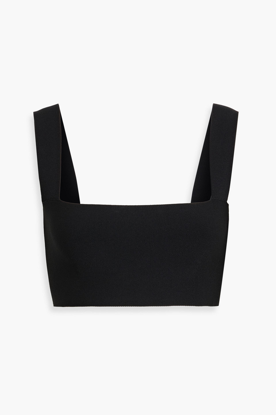 Victoria Beckham Stretch-knit Bra Top In Black