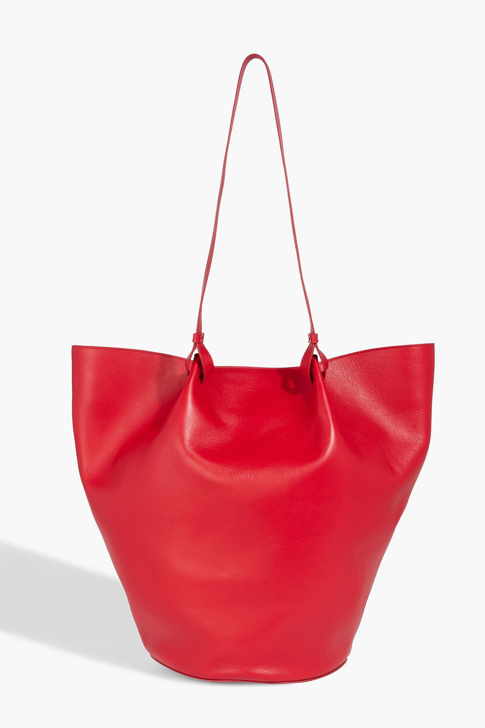 Loulou De Saison Tana Leather Tote In Red