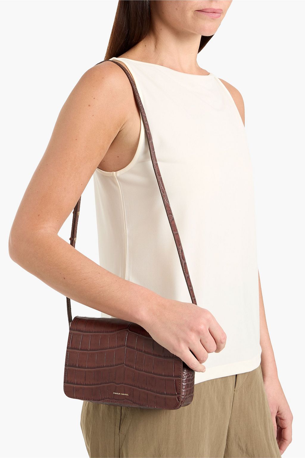3.1 PHILLIP LIM ID Petite Soft whipstitched leather cross-body bag