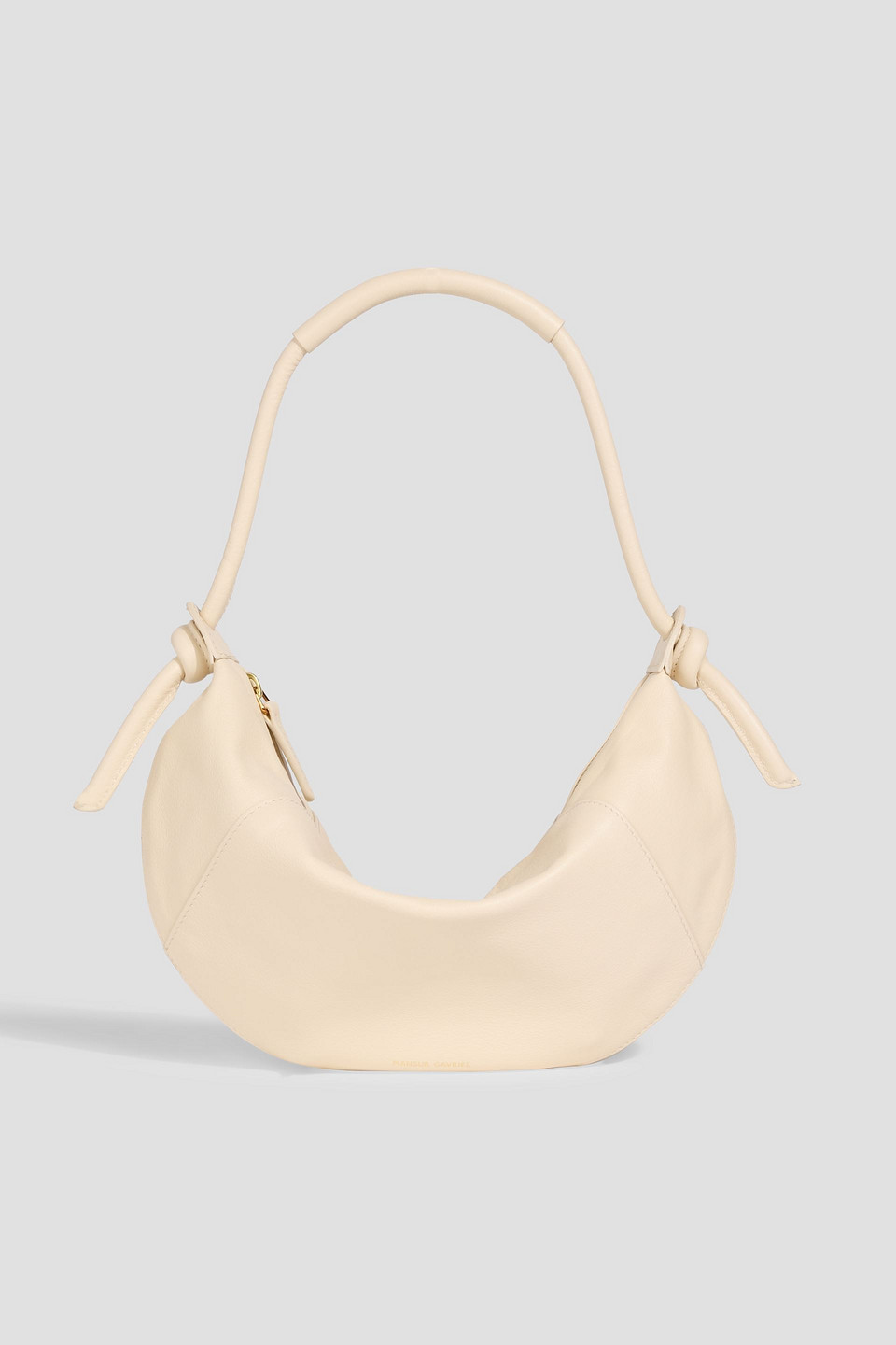 Mansur Gavriel Fortuna Leather Shoulder Bag In White