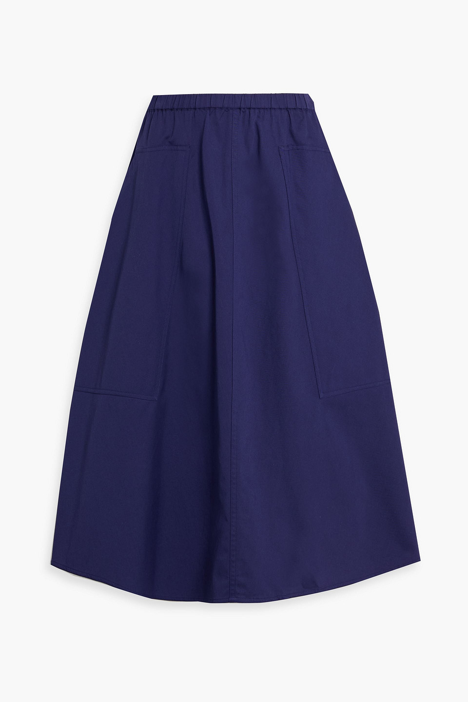 vince. - cotton-blend twill midi skirt - purple - m