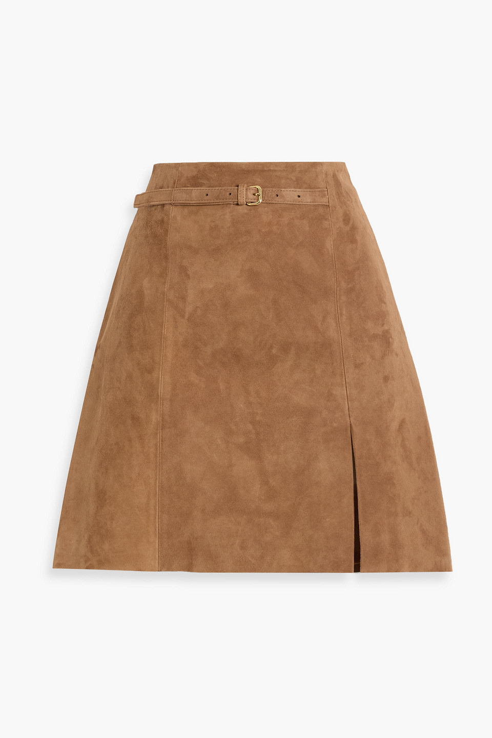 Vince Suede Mini Skirt In Brown