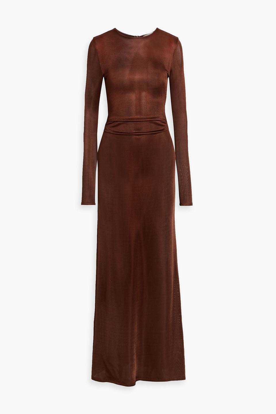 tove - luella satin-jersey maxi dress - burgundy - fr 34