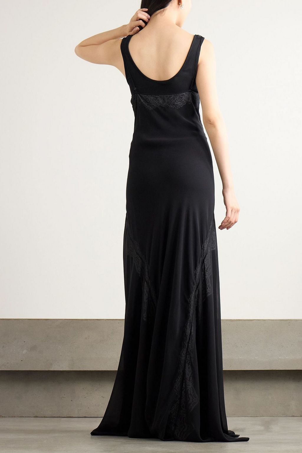 open lace back dress Christopher Esber Sculptured Pleated Rib Dress main image 1