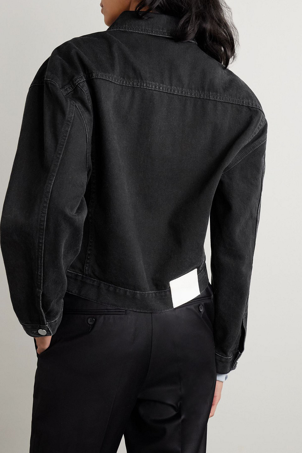 Veronica Beard Dave Denim Jacket In Black