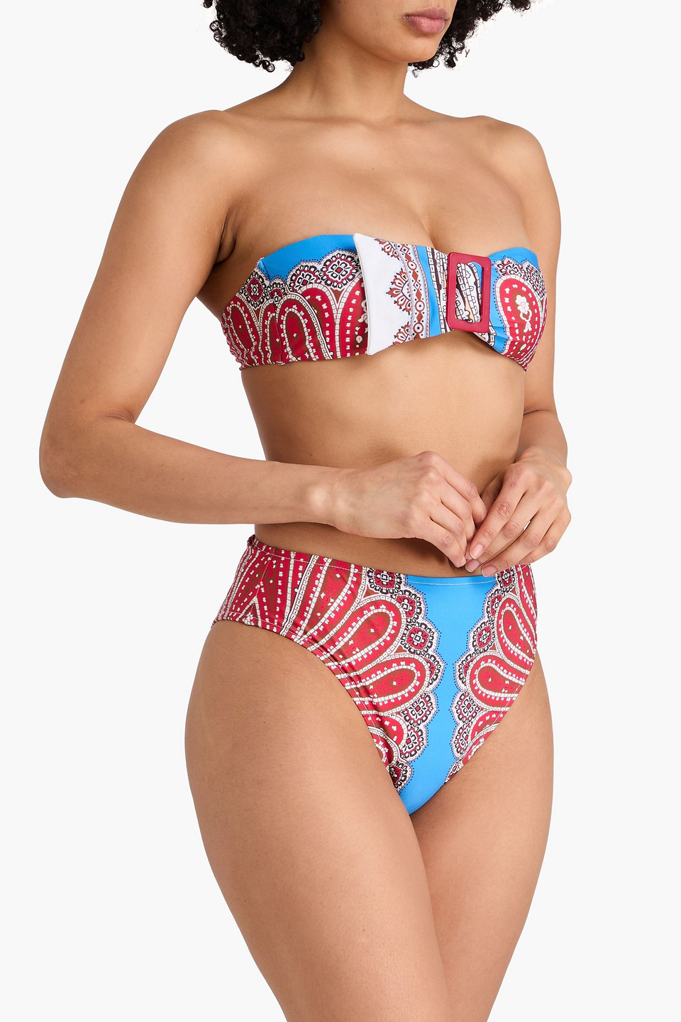  Farm Rio - Bikini-höschen Mit Print - Blau - Xs 