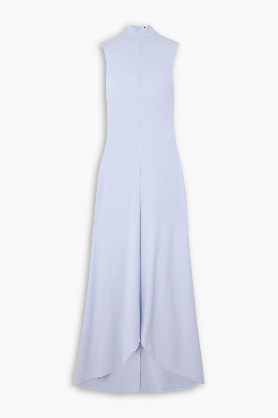 courrèges - asymmetric jersey maxi dress - blue - s
