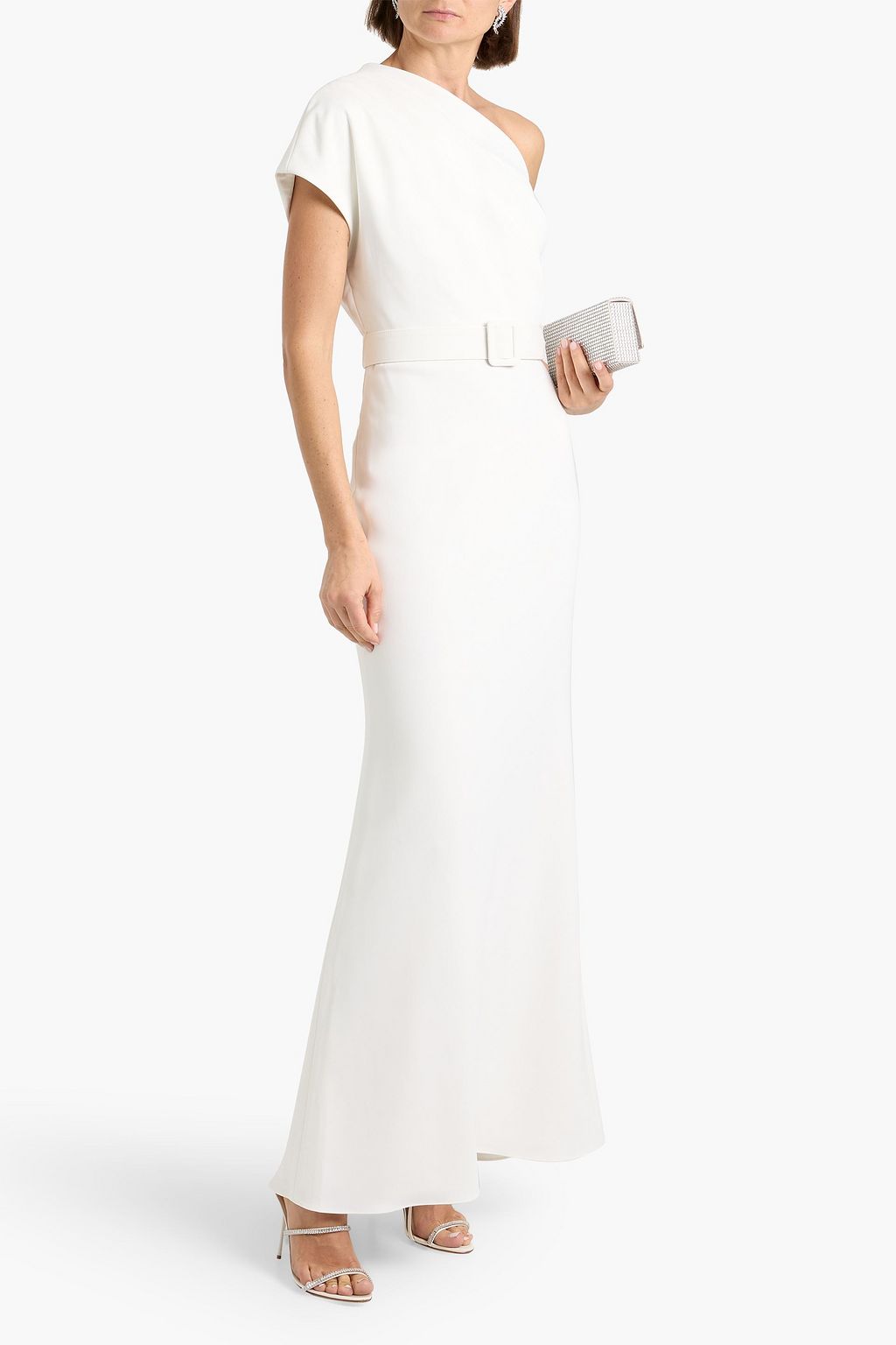strapless open back dress Stevie Sequin Maxi Dress in Light Blue main image 1