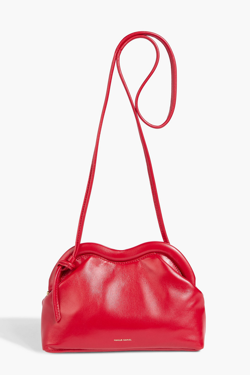 Mansur Gavriel Baci Leather Cross-body Bag In Red